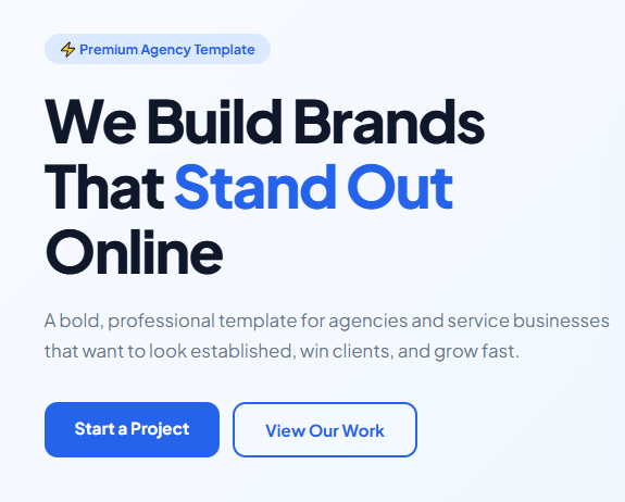 Apex business website template
